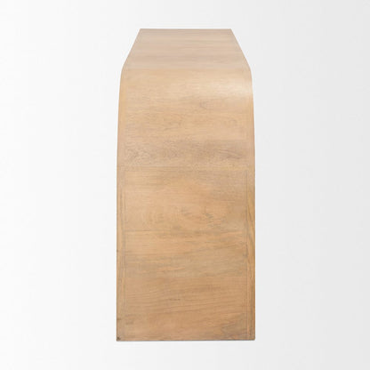 Mercana - Sorina Reverse Fluted Light Brown Wood Sideboard - 70838 view 3