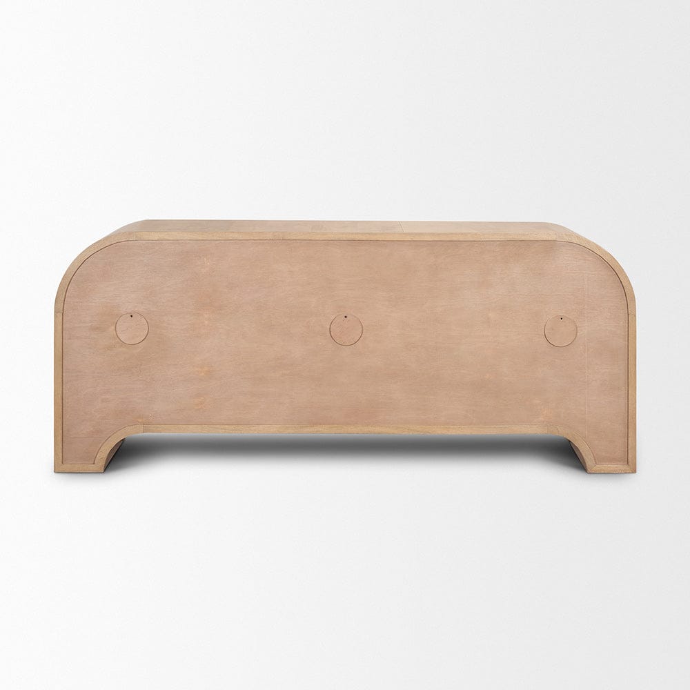 Mercana - Sorina Reverse Fluted Light Brown Wood Sideboard - 70838 view 4