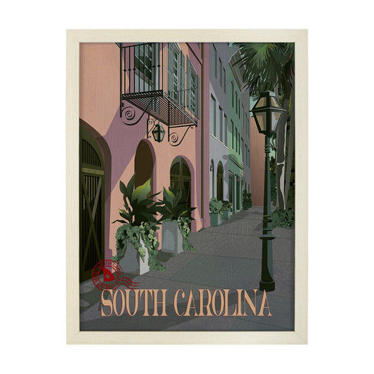 Mercana - South Carolina Go USA L by Mercana Studio a Hand Embellished Decograph Framed Art Print - 15792 view 1
