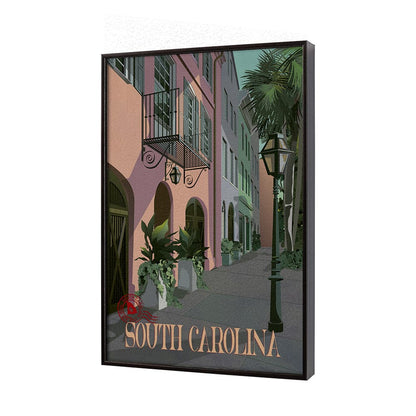 Mercana - South Carolina Go USA SM by Mercana Studio a Hand Embellished Decograph Framed Art Print - 15791 view 2