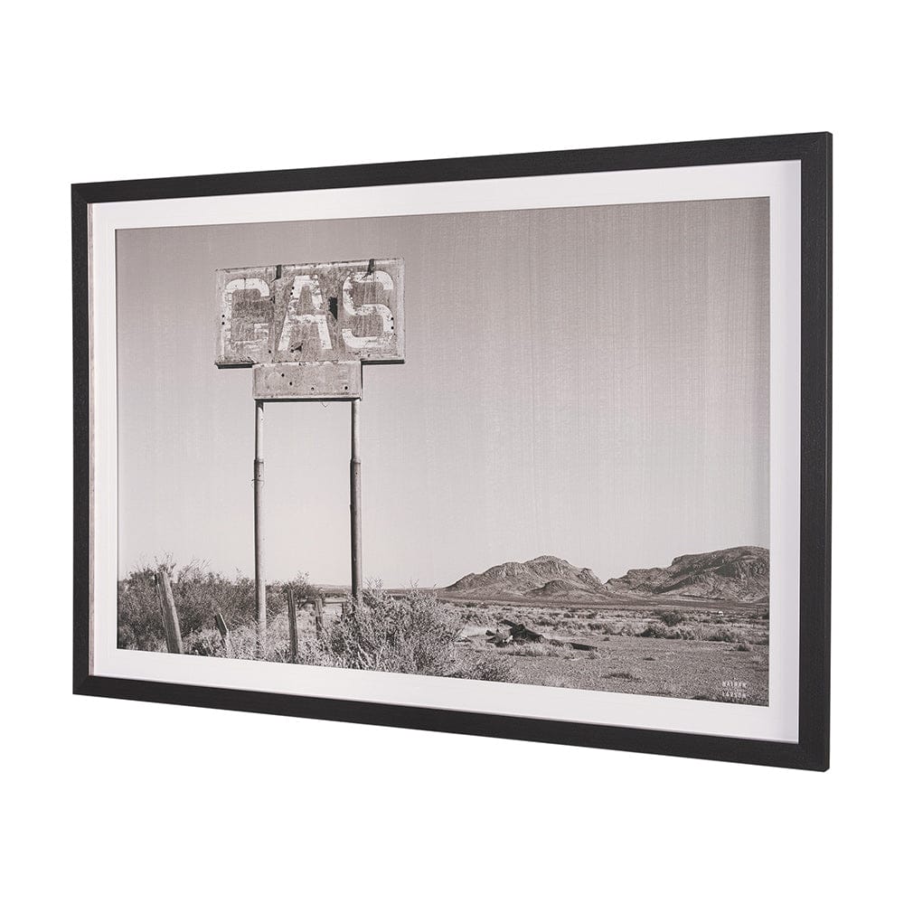 Mercana - Southwest Gas Station by Nathan Larson a Hand Embellished Framed Art Print Matted under Glass - 15463 view 2