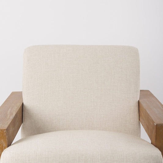 Mercana - Sovereign Beige Fabric Seat and Wood Frame Accent Chair - 68393 view 2