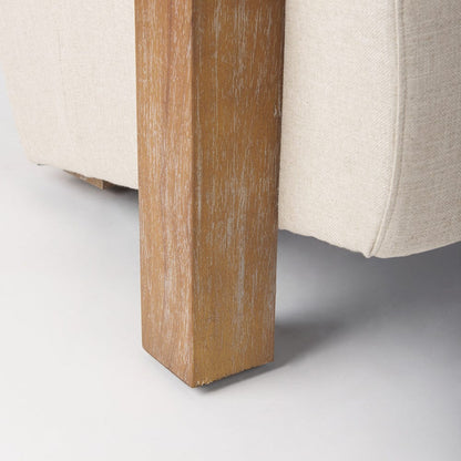 Mercana - Sovereign Beige Fabric Seat and Wood Frame Accent Chair - 68393 view 6