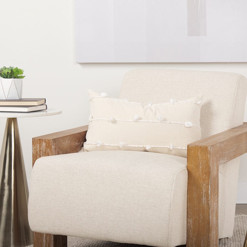Mercana - Sovereign Beige Fabric Seat and Wood Frame Accent Chair - 68393 view 13