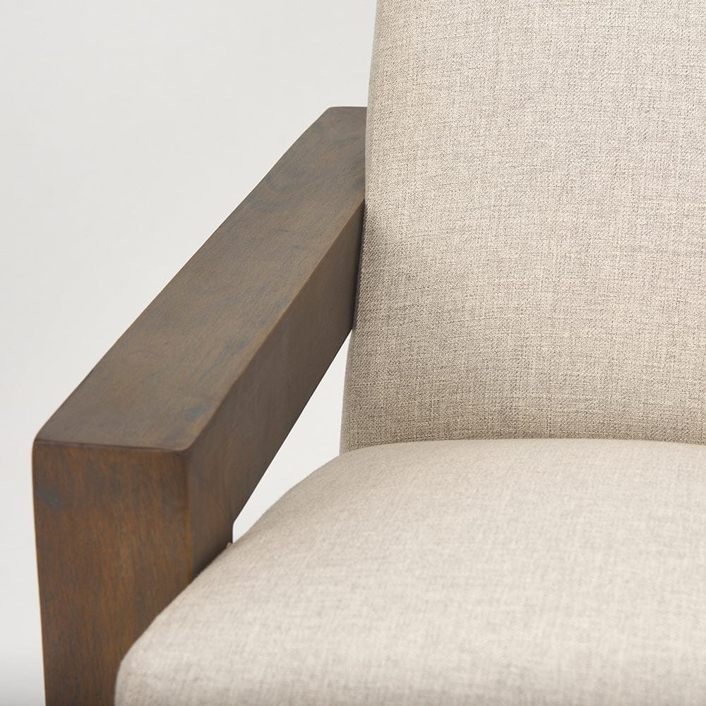 Mercana - Sovereign Oatmeal Fabric Upholstered w/ Solid Wood Frame Accent Chair - 70222 view 9