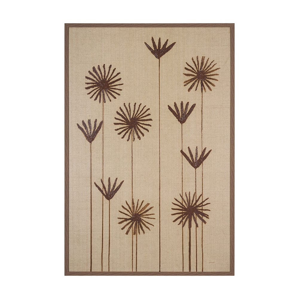 Mercana - Spark II Tan by Mercana Studio a Hand Embellished Textured Framed Art Print - 15077 view 1