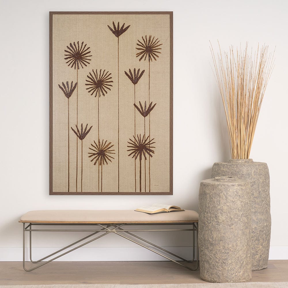 Mercana - Spark II Tan by Mercana Studio a Hand Embellished Textured Framed Art Print - 15077 view 8