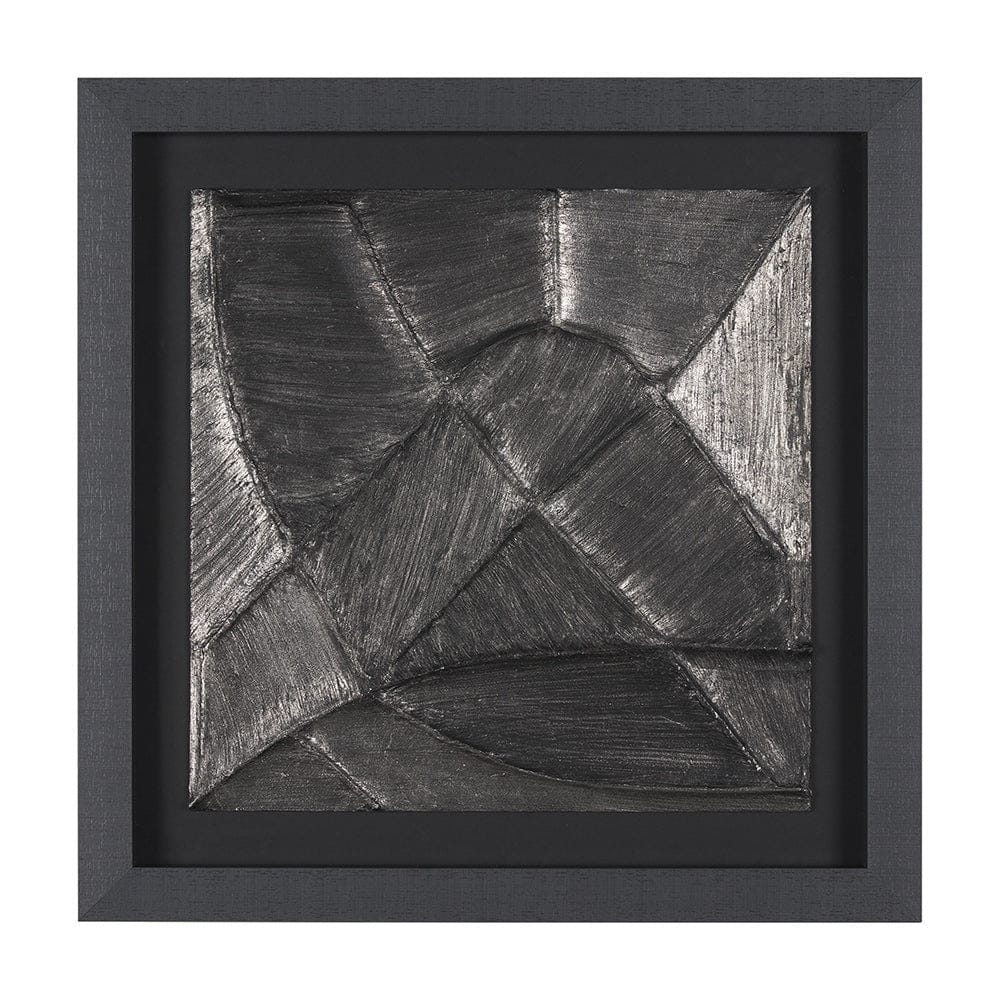 Mercana - Spelter by Studio M a handmade Original Framed 3D Textured Artwork under Glass - 15542 view 1