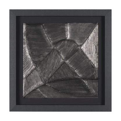 Mercana - Spelter by Studio M a handmade Original Framed 3D Textured Artwork under Glass - 15542 view 1