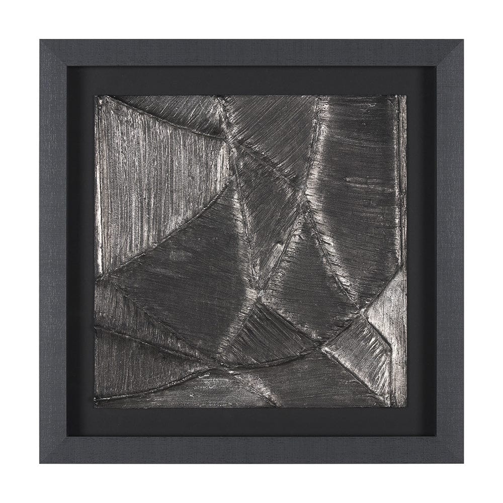 Mercana - Spelter by Studio M a handmade Original Framed 3D Textured Artwork under Glass - 15543 view 1