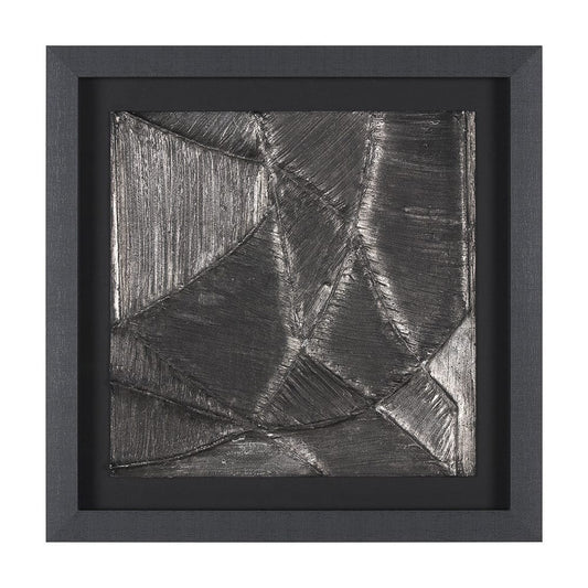 Mercana - Spelter by Studio M a handmade Original Framed 3D Textured Artwork under Glass - 15543 view 1