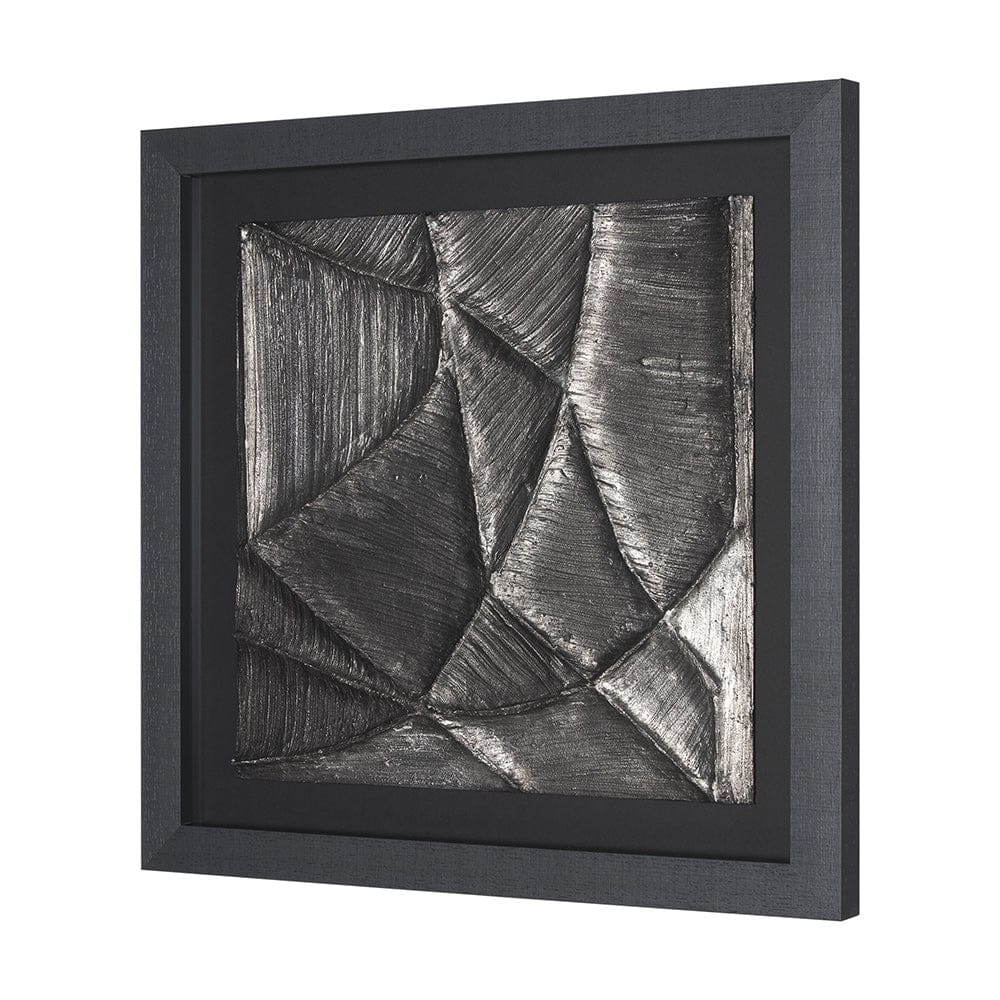 Mercana - Spelter by Studio M a handmade Original Framed 3D Textured Artwork under Glass - 15543 view 2