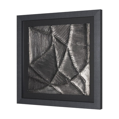 Mercana - Spelter by Studio M a handmade Original Framed 3D Textured Artwork under Glass - 15543 view 2