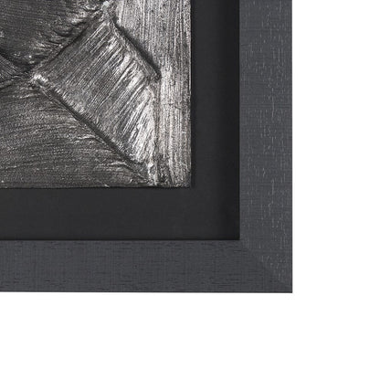 Mercana - Spelter by Studio M a handmade Original Framed 3D Textured Artwork under Glass - 15543 view 3