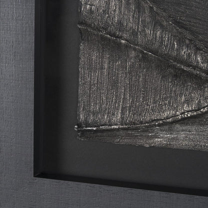 Mercana - Spelter by Studio M a handmade Original Framed 3D Textured Artwork under Glass - 15543 view 5