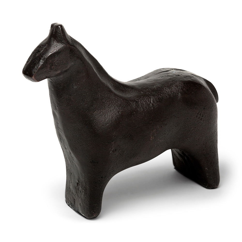 Mercana - Sphynx II 7L x 2W Black Cast Aluminum Horse Shaped Object - 68408 view 1