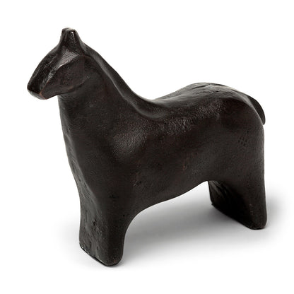 Mercana - Sphynx II 7L x 2W Black Cast Aluminum Horse Shaped Object - 68408 view 1
