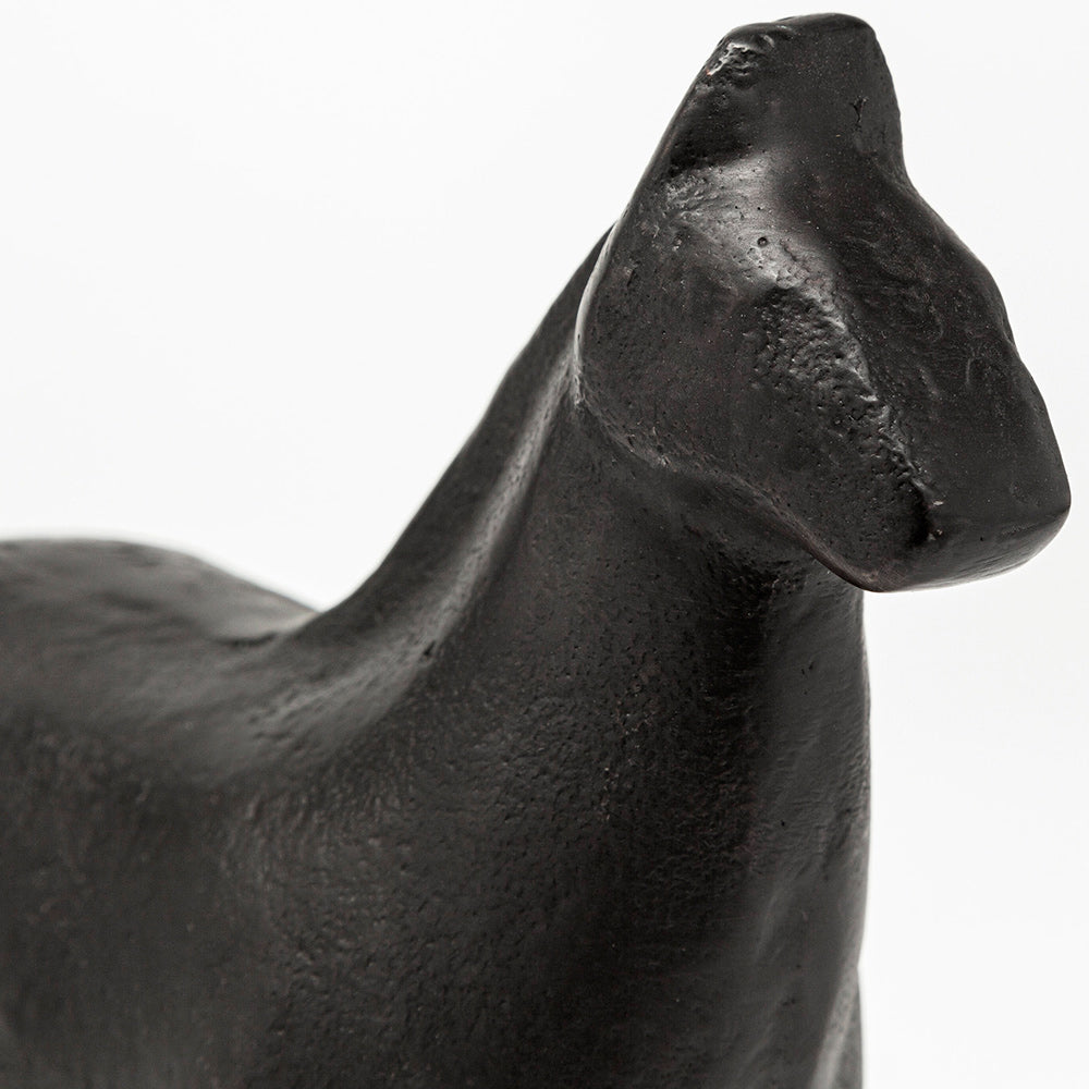 Mercana - Sphynx II 7L x 2W Black Cast Aluminum Horse Shaped Object - 68408 view 5