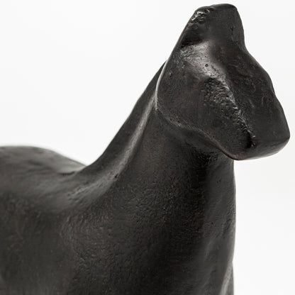Mercana - Sphynx II 7L x 2W Black Cast Aluminum Horse Shaped Object - 68408 view 5