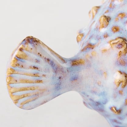 Mercana - Spike I Small 8L x 4W Off-White Ceramic Puffer Fish - 68018 view 10