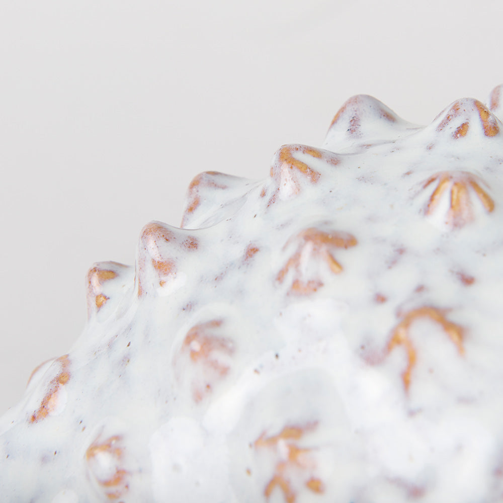 Mercana - Spike II Large 10L x 6W Off-White Ceramic Puffer Fish - 68019 view 9