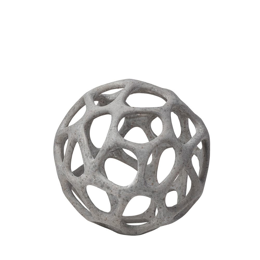Mercana - Spiro 6L x 6W Off-White Hollow Decorative Orb - 68932_CLOSEOUT view 1