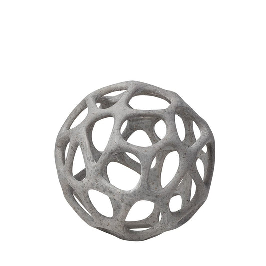 Mercana - Spiro 6L x 6W Off-White Hollow Decorative Orb - 68932_CLOSEOUT view 1