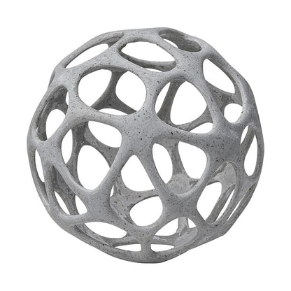 Mercana - Spiro 7L x 7W Off-White Hollow Decorative Orb - 68933_CLOSEOUT view 1