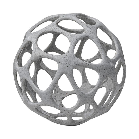 Mercana - Spiro 7L x 7W Off-White Hollow Decorative Orb - 68933_CLOSEOUT view 1