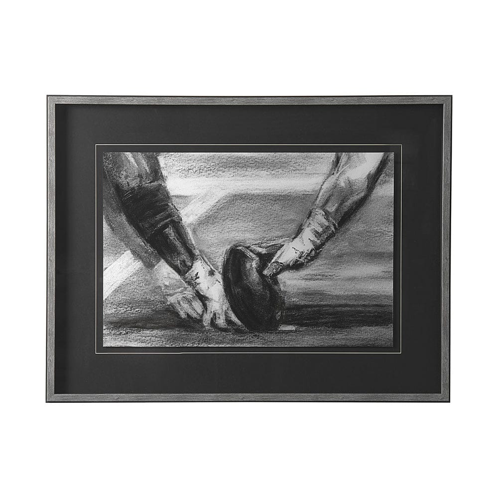 Mercana - Sports Collection Football by Mercana Studio Hand Embellished Framed Art Print Matted under Glass - 14035 view 1