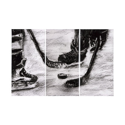 Mercana - Sports collection hockey-L by Mercana Studio a Hand Embellished Textured Canvas - 102063-L view 1