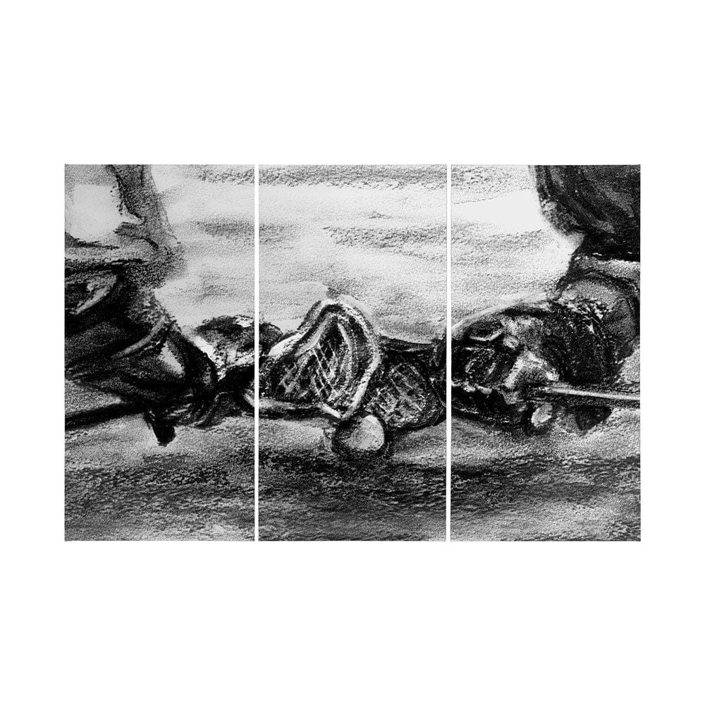 Mercana - Sports Collection Lacrosse-L by Mercana Studio a Hand Embellished Textured Canvas - 102066-L view 1