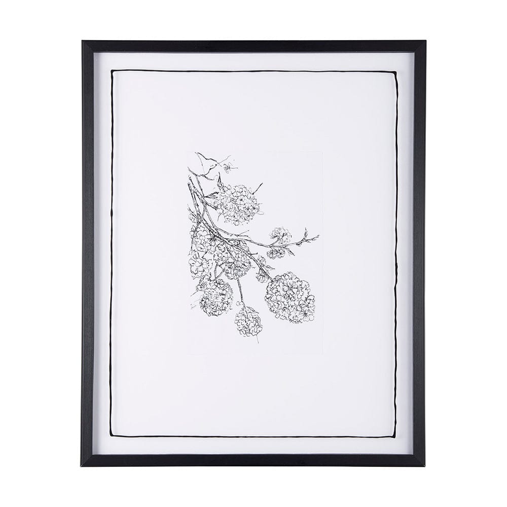Mercana - Spring Blooming IX by Mercana Studio a Hand Embellished Textured Framed Art Print Matted under Glass - 14082 view 1