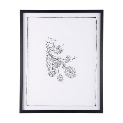 Mercana - Spring Blooming IX by Mercana Studio a Hand Embellished Textured Framed Art Print Matted under Glass - 14082 view 1