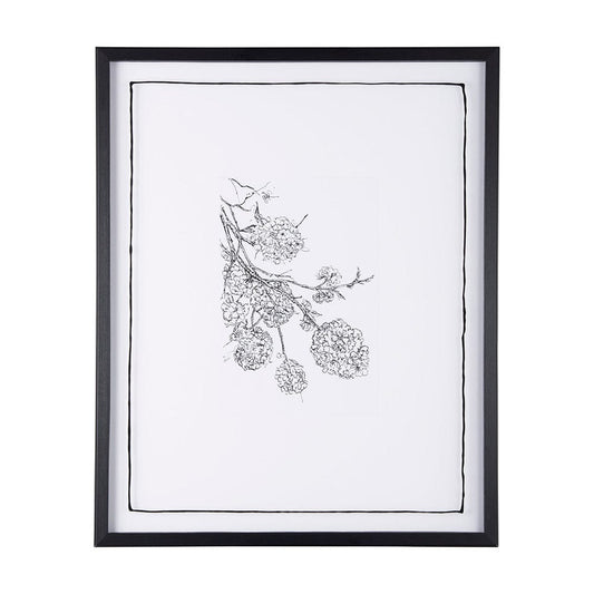 Mercana - Spring Blooming IX by Mercana Studio a Hand Embellished Textured Framed Art Print Matted under Glass - 14082 view 1