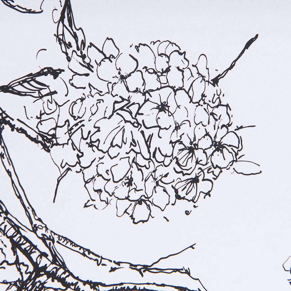 Mercana - Spring Blooming IX by Mercana Studio a Hand Embellished Textured Framed Art Print Matted under Glass - 14082 view 7