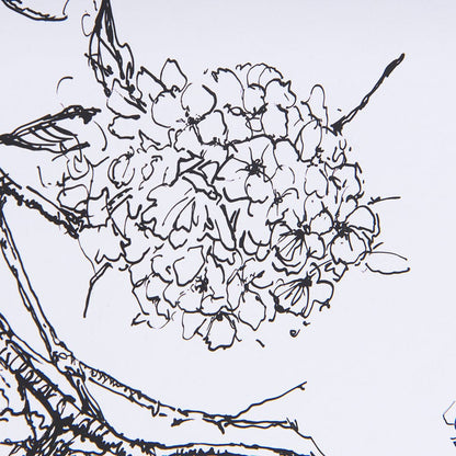 Mercana - Spring Blooming IX by Mercana Studio a Hand Embellished Textured Framed Art Print Matted under Glass - 14082 view 7