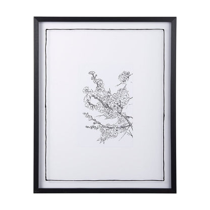 Mercana - Spring Blooming V by Mercana Studio a Hand Embellished Textured Framed Art Print Matted under Glass - 14078 view 1