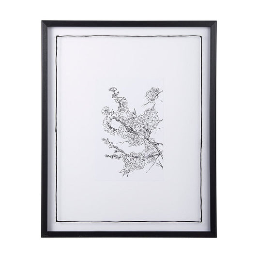 Mercana - Spring Blooming V by Mercana Studio a Hand Embellished Textured Framed Art Print Matted under Glass - 14078 view 1