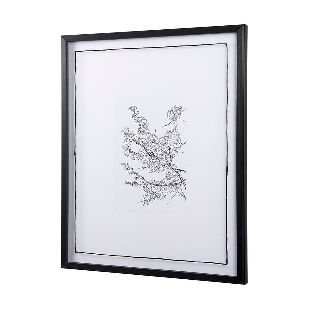 Mercana - Spring Blooming V by Mercana Studio a Hand Embellished Textured Framed Art Print Matted under Glass - 14078 view 2
