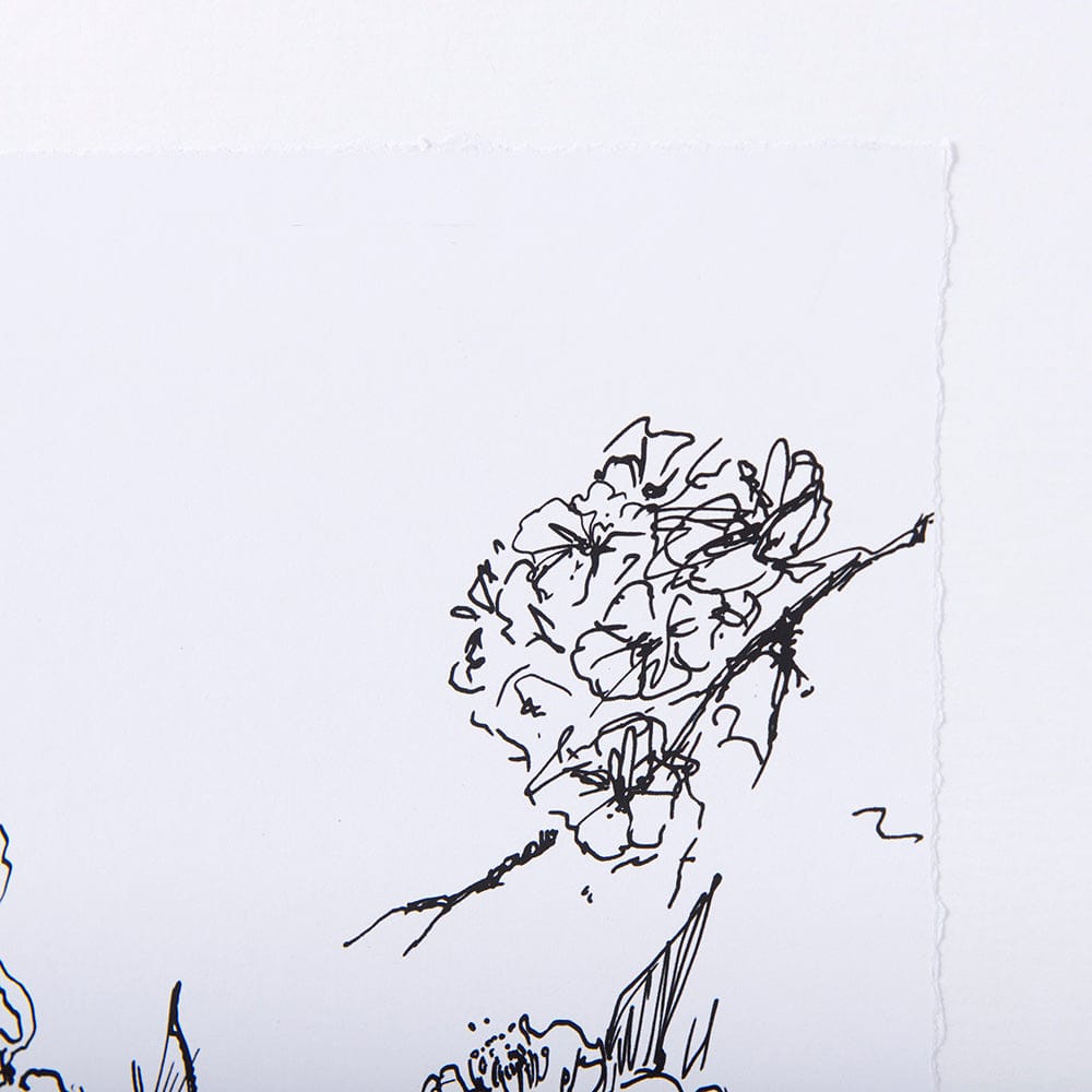 Mercana - Spring Blooming V by Mercana Studio a Hand Embellished Textured Framed Art Print Matted under Glass - 14078 view 6