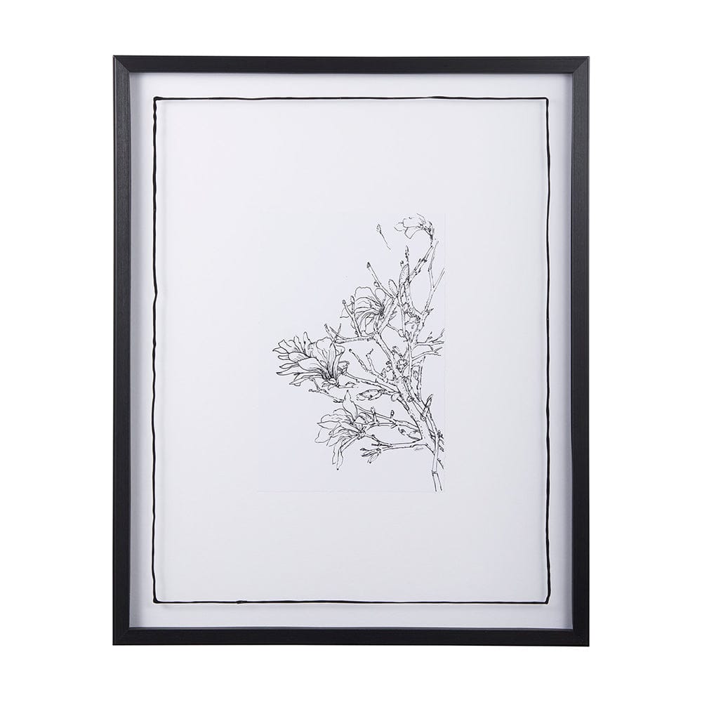 Mercana - Spring Blooming VI by Mercana Studio a Hand Embellished Textured Framed Art Print Matted under Glass - 14079 view 1