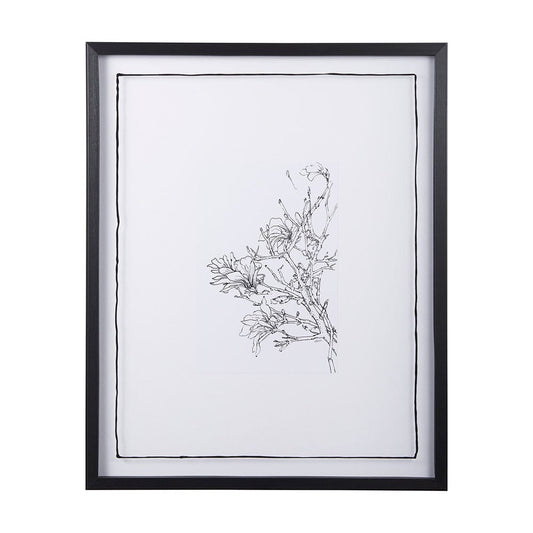 Mercana - Spring Blooming VI by Mercana Studio a Hand Embellished Textured Framed Art Print Matted under Glass - 14079 view 1
