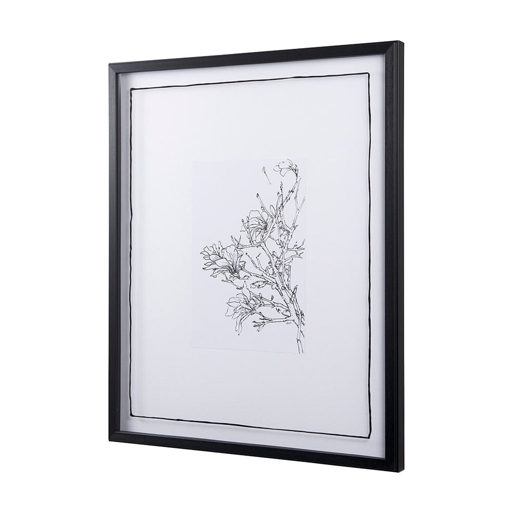 Mercana - Spring Blooming VI by Mercana Studio a Hand Embellished Textured Framed Art Print Matted under Glass - 14079 view 2