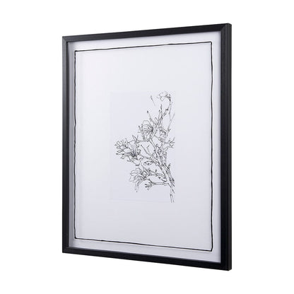 Mercana - Spring Blooming VI by Mercana Studio a Hand Embellished Textured Framed Art Print Matted under Glass - 14079 view 2