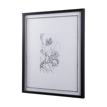 Mercana - Spring Blooming VII by Mercana Studio Hand Embellished Textured Framed Art Print Matted under Glass - 14080 view 2