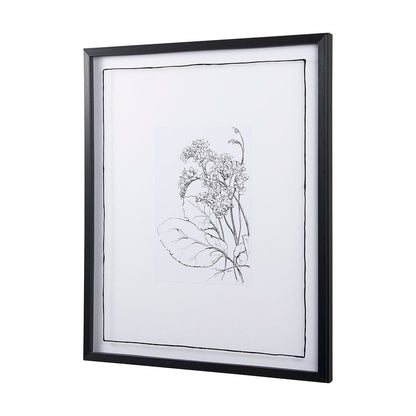 Mercana - Spring Blooming VIII by Mercana Studio Hand Embellished Textured Framed Art Print Matted under Glass - 14081 view 2