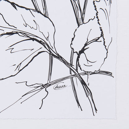 Mercana - Spring Blooming VIII by Mercana Studio Hand Embellished Textured Framed Art Print Matted under Glass - 14081 view 8