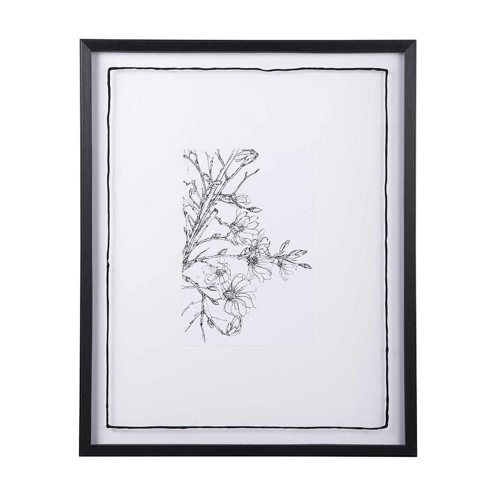 Mercana - Spring Blooming X by Mercana Studio a Hand Embellished Textured Framed Art Print Matted under Glass - 14083 view 1
