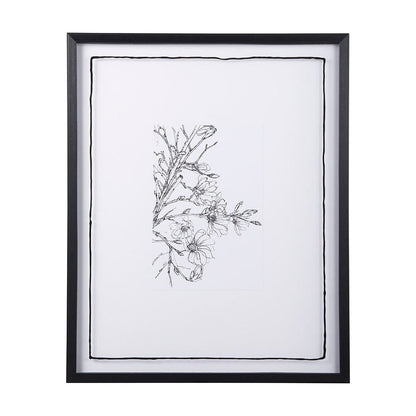 Mercana - Spring Blooming X by Mercana Studio a Hand Embellished Textured Framed Art Print Matted under Glass - 14083 view 1